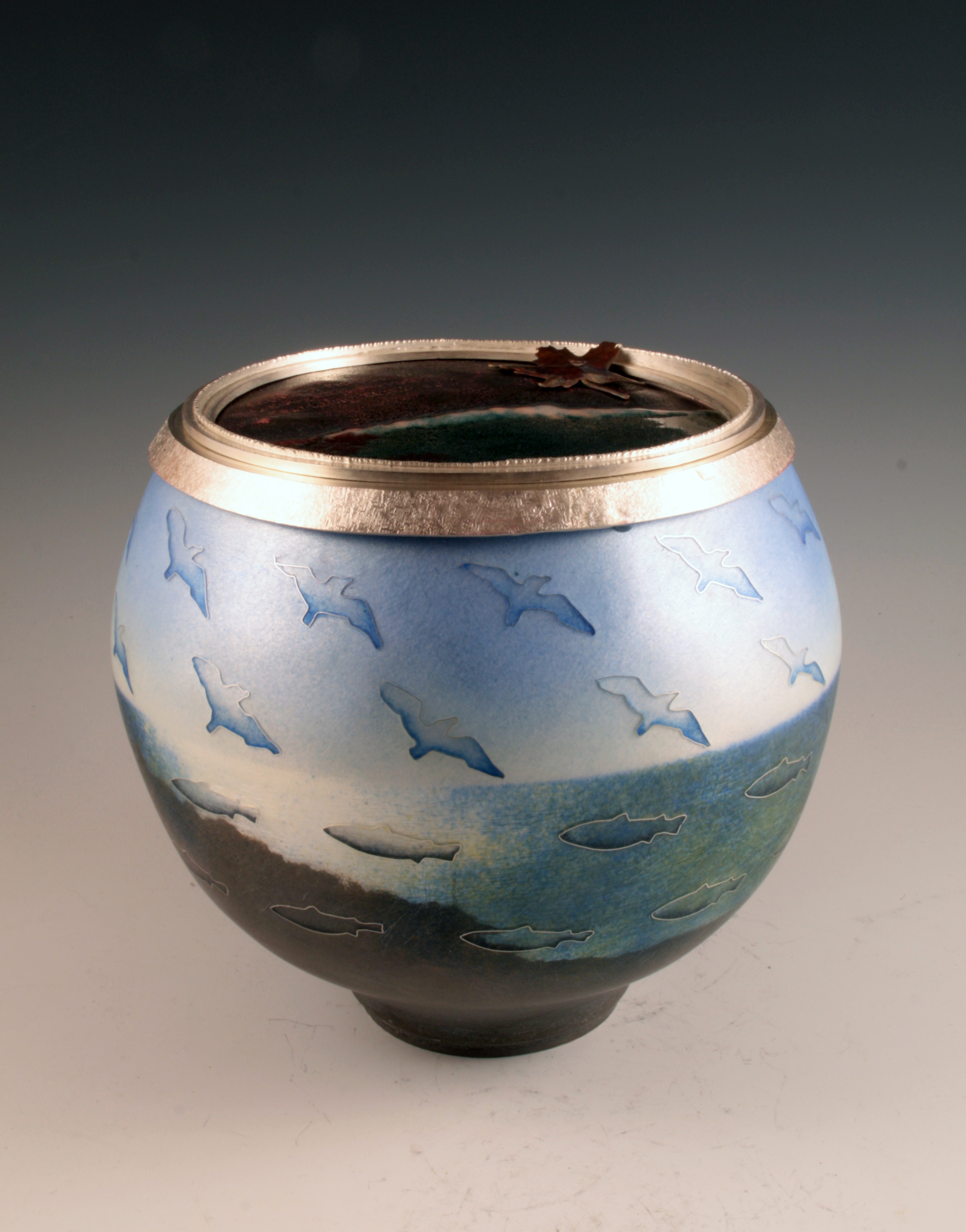 Harlan Butt Acadia Vessel #4, 2015 Silver, enamel and copper Courtesy the artist